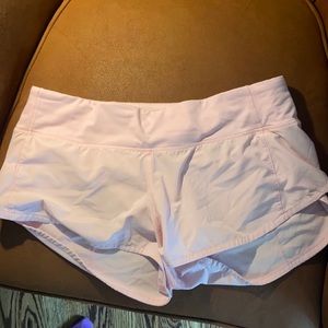 Baby pink sped up lululemon shorts